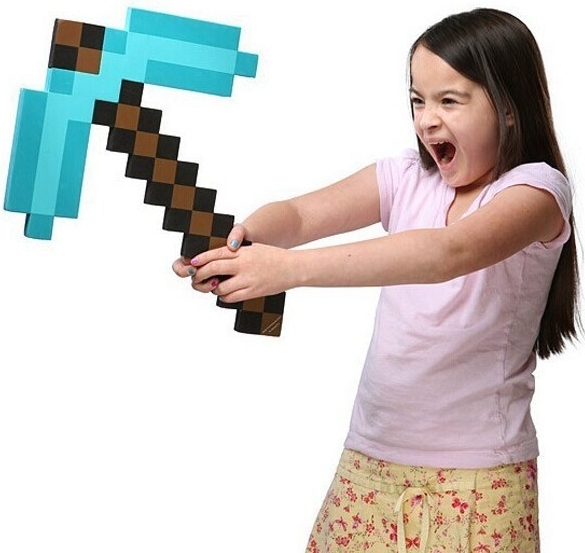 Minecraft krumpáč (Modrý)  